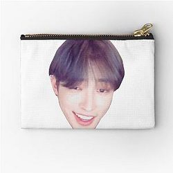 Hongjoong Face Zipper Pouch