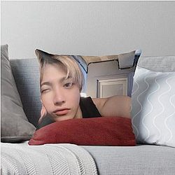 Hongjoong Selca Throw Pillow 2020 06 07