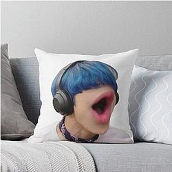 Platform Hongjoong Meme Throw Pillow