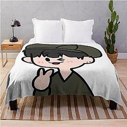 ATEEZ Hongjoong Throw Blanket