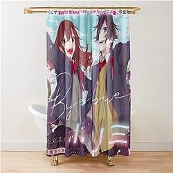 Horimiya Last Page Bye Shower Curtain