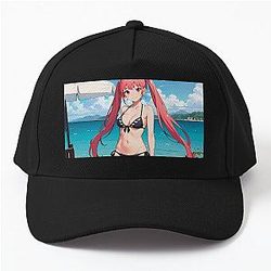 Remi Ayasaki Bikini Summer Horimiya Anime Girl Waifu Baseball Cap -> Remi Ayasaki Horimiya Anime Girl in a Bikini with a Baseball Cap