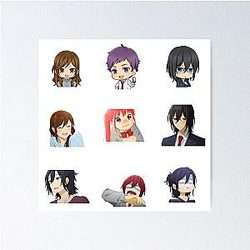 Horimiya Pack Stickers Poster
