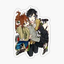 Hori and Miyamura from Horimiya Sticker