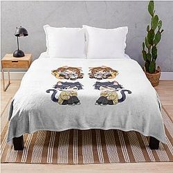Horimiya Chibi Throw Blanket