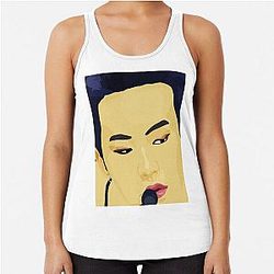 Pop art Hoshi yellow Stage Presence Racerback Tank Top