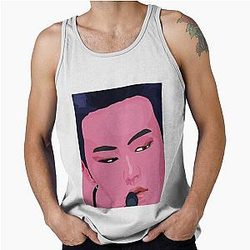 Pop Art Hoshi in Pink Tank Top