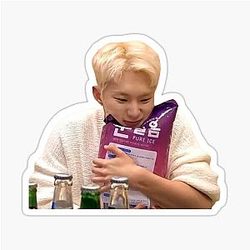 Hoshi hugging Ice Sticker