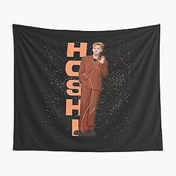Hoshi orange art tapestry