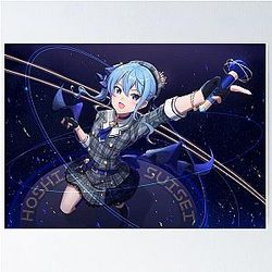 Discover the Sassy Beauty of Hoshimachi Suisei, the HoloLive Poster