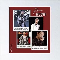 SEVENTEEN Hoshi Collage Poster