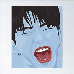 Pop art in blue
