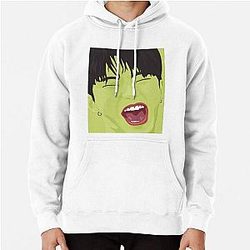 Pop Art Hoshi in Green Pullover Hoodie