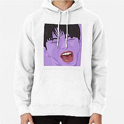 Pop art Hoshi in lilac hoodie