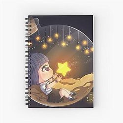 Hoshi Anime Girl Spiral Notebook