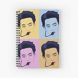 Pop art style Hoshi - stage presence Colour Set 2 Spiral Notebook