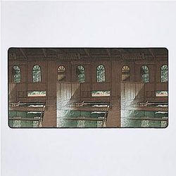 Hoshi Hot Springs in Joshu by Kawase Hasui Desk Mat