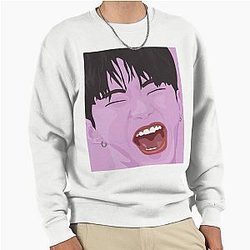 Pop art Hoshi in lavender sweater