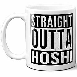 Hoshi Gift. Personalized Custom Surname Sign Coffee Mug. 11 Ounces.