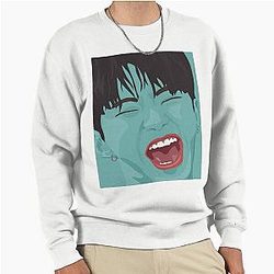 Pop art Hoshi in teal sweatshirt