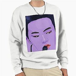 Pop art Hoshi in lilac stage presence Pullover Sweatshirt