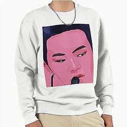 Pop Art Hoshi Pink Pullover Sweatshirt