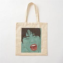 Pop Art Hoshi in Teal Cotton Tote Bag