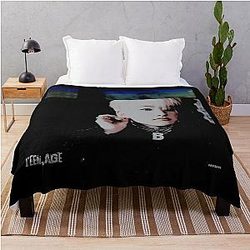 Hoshi Blue Throw Blanket