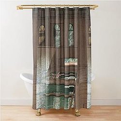 Hotsprings in Joshu by Kawase Hasui Shower Curtain