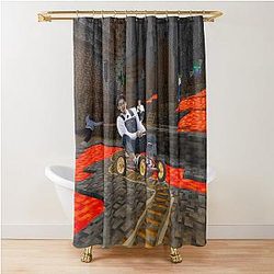 Wonwoo and Hoshi's Cave Escape Shower Curtain