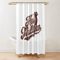 Hot Mulligan Golf Sticker Shower Curtain