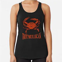 Hot Mulligan Feels Like Crab Fanart by IG: Mallory Vinsonart Racerback Tank Top
