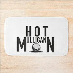 Hot Mulligan Golf Sticker Bath Mat