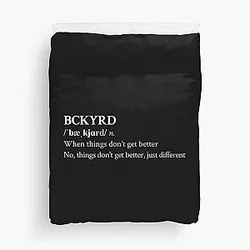 Hot Mulligan Aesthetic Indie Midwest Emo Music Band Black Duvet Cover
