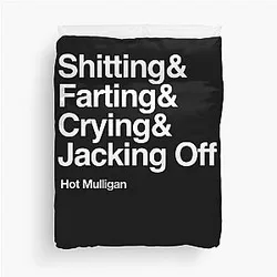 Hot Mulligan Merch Duvet Cover