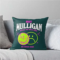 Hot Mulligan Merch Shirt Throw Pillow