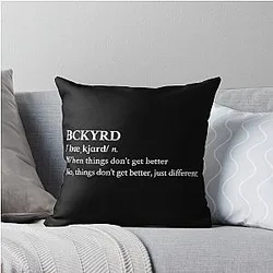 Hot Mulligan Aesthetic Indie Music Band Lyrics Black Throw Pillow