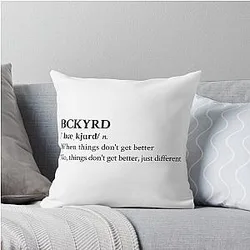 Hot Mulligan Aesthetic Indie Midwest Emo Music Band Lyrics Throw Pillow