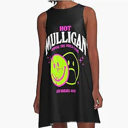 Hot Mulligan Merch A-Line Dress Smile Shirt