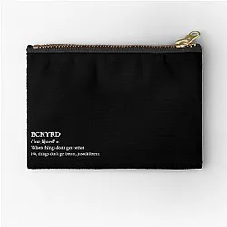 Hot Mulligan Aesthetic Indie Midwest Emo Music Band Lyrics Black Zipper Pouch