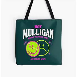 Hot Mulligan Merch Smile All Over Print Tote Bag