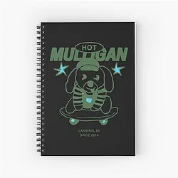 Hot Mulligan Merch S8 Dog Shirt Spiral Notebook