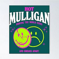 Hot Mulligan Merch Smile Shirt Poster