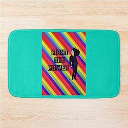 Fight the Power Colored House Bath Mat