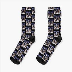 Dr. Wilson Blue Flames Socks