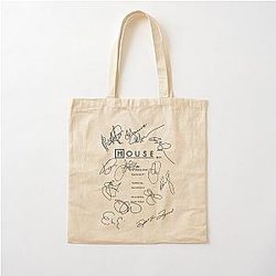 House MD Script Cotton Tote Bag