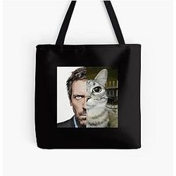 House Md Cat Meme Tote Bag