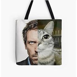 House MD Cat Meme Tote Bag
