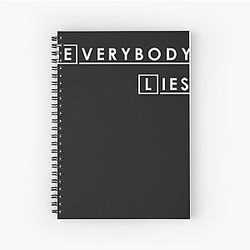 House M.D. everybody is not essential Hugh Laurie T Shirt Spiral Notebook