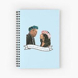 House MD - House and Cuddy You Do Make Me Feel Funny Spiral Notebook